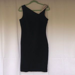 Calvin Klein Black dress w/ white accents